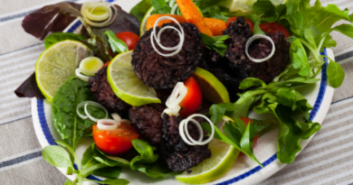 ensalada de morcilla en airfryer